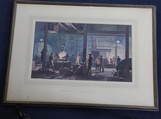 § Leonard R Squirrell (1893-1979) The Foundry, Eagle Works, Ipswich 11.5 x 19.25in.